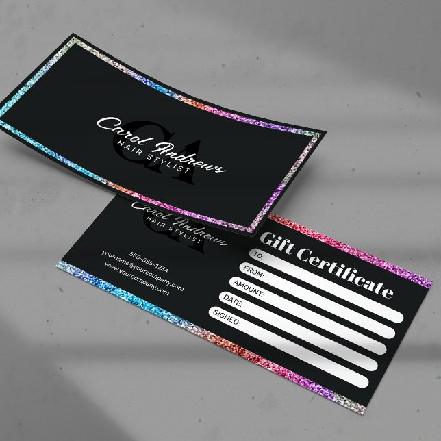 Rainbow Glitter Sparkle Modern Hair Stylist  (Creator Uploaded)