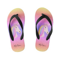Rainbow Glitter Unicorn Personalised