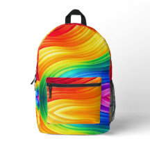 Rainbow Glow Gradient Large Backpack