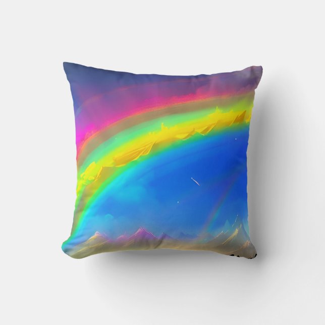 Rainbow Glow Sky Cushion (Front)