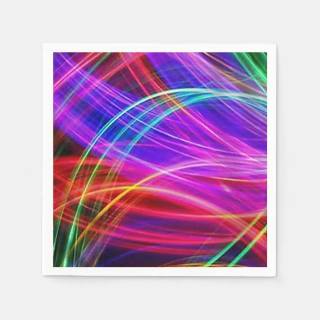 Rainbow Glow Sticks Napkin (Front)