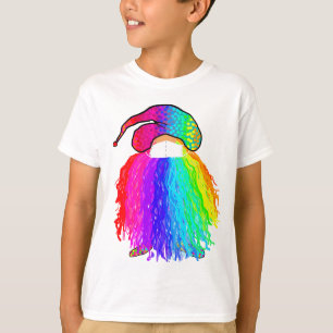 Rainbow Gnome wearing a Mask T-Shirt