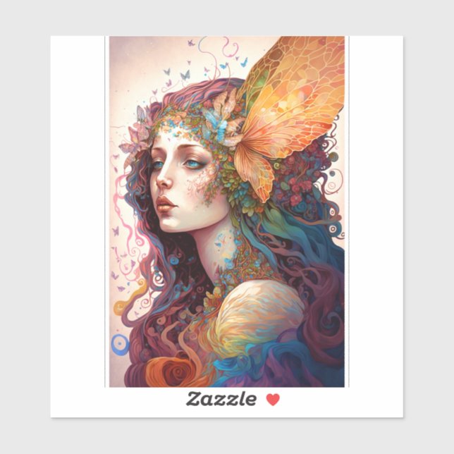 Rainbow Goddess Fantasy Art (Sheet)