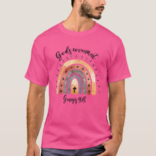 Rainbow God's Covenant Christian Religious Genesis T-Shirt