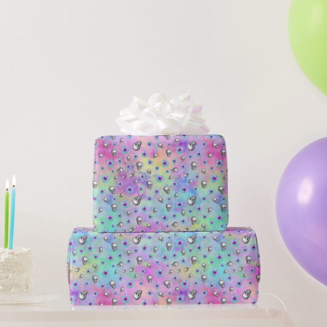 RAINBOW GOTHIC WRAPPING PAPER (Party Gifts)