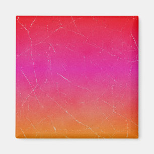 Rainbow Gradient Abstract Art Magnet