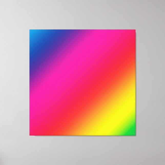 Rainbow Gradient Canvas Print (Front)