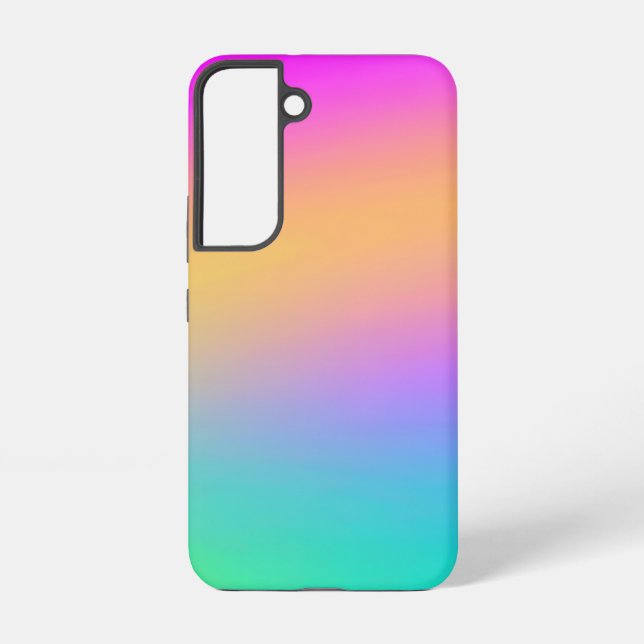 Rainbow Gradient Colorful Samsung Galaxy S22 Case (Back)