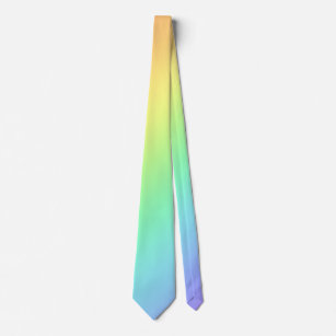 Rainbow Gradient Colorful Tie