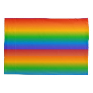 Rainbow gradient colors pillowcase
