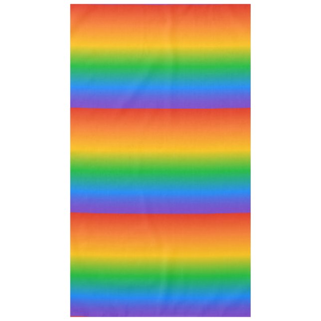 Rainbow gradient colors tablecloth (Front)