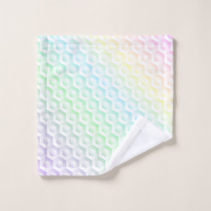Rainbow gradient colourful watercolor background wash cloth