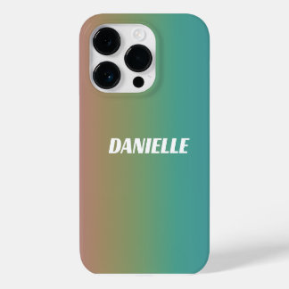 Rainbow Gradient Custom Name Case-Mate iPhone 14 Pro Case