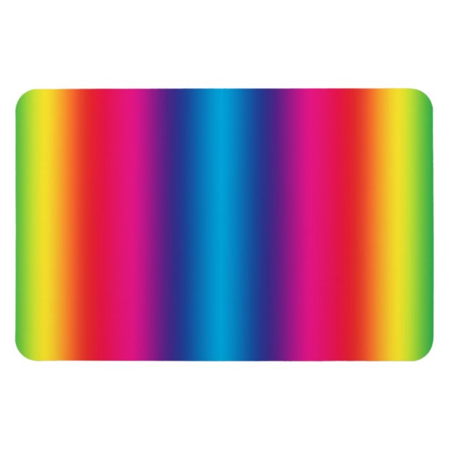 Rainbow Gradient - Customised Rainbows Template Magnet (Horizontal)