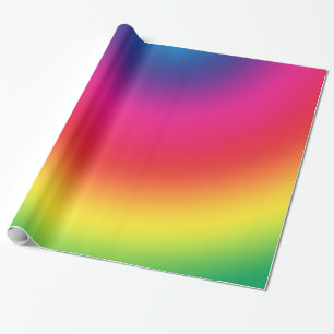 Rainbow Gradient - Customised Rainbows Template Wrapping Paper