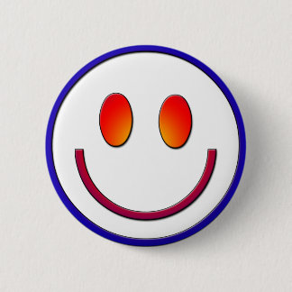 Rainbow Gradient Face 6 Cm Round Badge