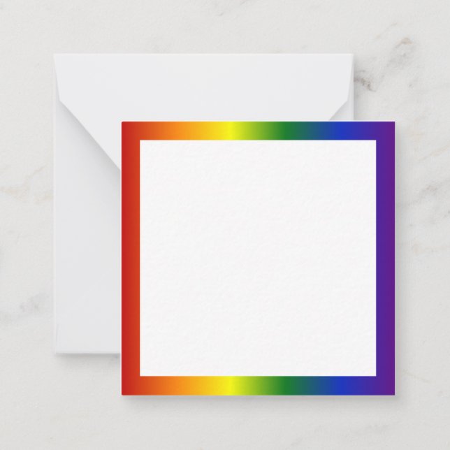 Rainbow Gradient Frame Card (Back)