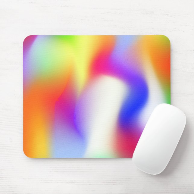 Rainbow Gradient Mouse Pad (With Mouse)