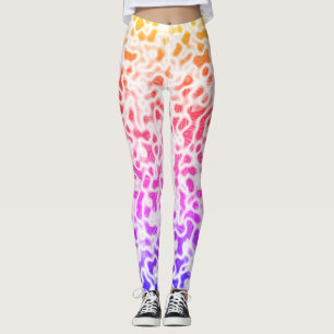 Rainbow Gradient Ombre  Leggings