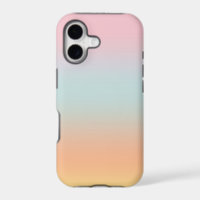 Rainbow Gradient Ombre Pink Blue Peach Custom