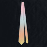 Rainbow Gradient Ombre Pink Blue Yellow  Tie<br><div class="desc">Beautiful digital watercolor pink purple peach yellow blue gradient ombre design. Simple,  calm,  relaxing and glam,  boho,  chic modern design. Gradient gift. Personalized Gradient gifts. Personalized Gradient gifts</div>