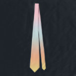 Rainbow Gradient Ombre Pink Blue Yellow  Tie<br><div class="desc">Beautiful digital watercolor pink purple peach yellow blue gradient ombre design. Simple,  calm,  relaxing and glam,  boho,  chic modern design. Gradient gift. Personalized Gradient gifts. Personalized Gradient gifts</div>