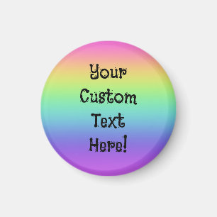 Rainbow Gradient Personalized Magnet