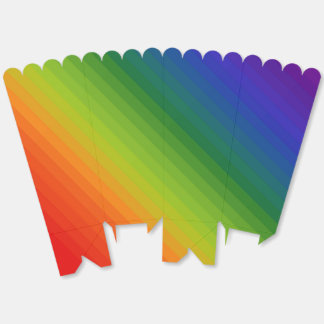 Rainbow Gradient Striped Favour Box