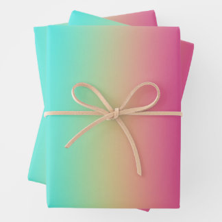Rainbow Gradient Wrapping Paper Sheet