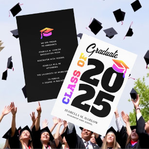 Rainbow Graduation Announcement