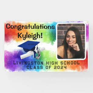 Rainbow Graduation Photo Banner
