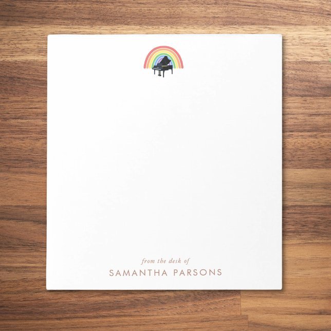 Rainbow Grand Piano Music Teacher Notepad (Creator Uploaded)