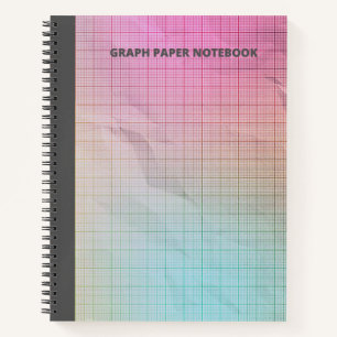 RAINBOW GRAPH PAPER DESIGN NOTEBOOK