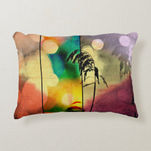 Rainbow Grass Drama Accent Pillow