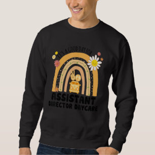 Rainbow Groovy Peace Assistant Director Daycare Vi Sweatshirt