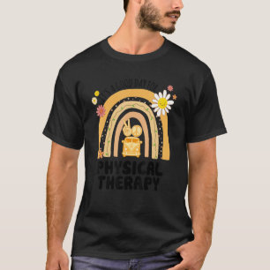 Rainbow Groovy Peace Physical Therapy Vintage T-Shirt