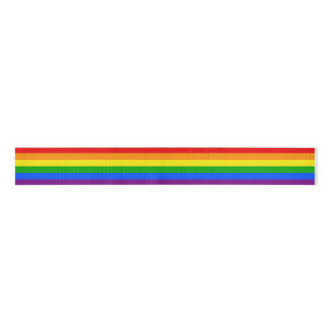"RAINBOW" GROSGRAIN RIBBON