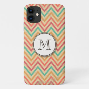 Rainbow Grunge Zigzag Chevrons Case-Mate iPhone Case