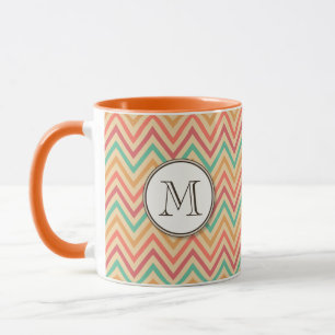 Rainbow Grunge Zigzag Chevrons Mug