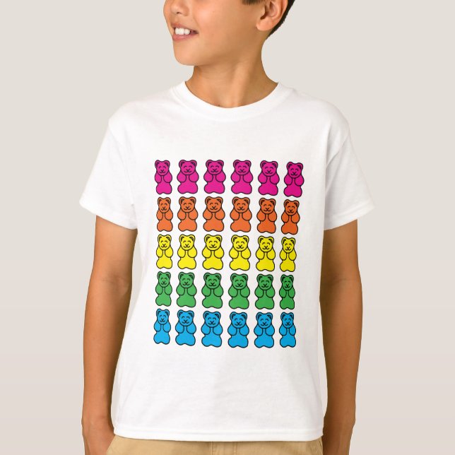 Rainbow Gummy Bears T-Shirt (Front)