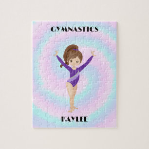 RAINBOW GYMNASTICS GYMNAST PUZZLE Personalized