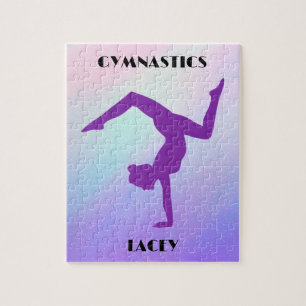 RAINBOW GYMNASTICS GYMNAST PUZZLE Personalized