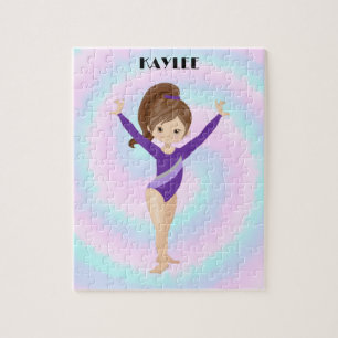 RAINBOW GYMNASTICS GYMNAST PUZZLE Personalized