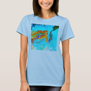 rainbow hair mermaid T-Shirt
