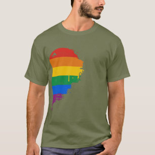 RAINBOW HALF HEART RIGHT -.png T-Shirt