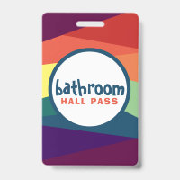 Rainbow Hall Passes for School Teachers