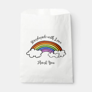 Rainbow Handmade with Love Favour Bags