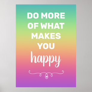 Rainbow Happiness Poster