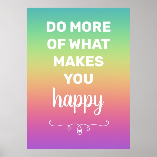Rainbow Happiness Poster (Front)