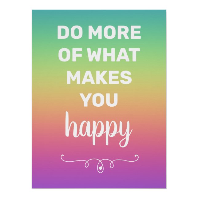 Rainbow Happiness Poster (Front)